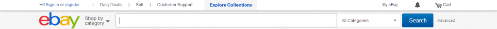 Ebay Search Box Placement