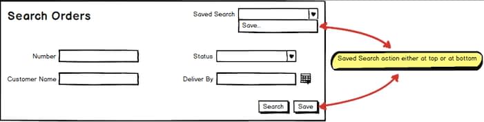 Save Search Action