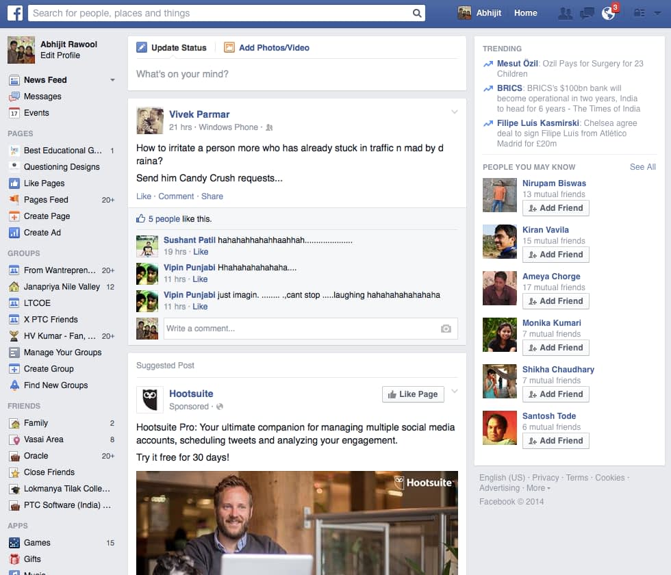 Facebook Wall