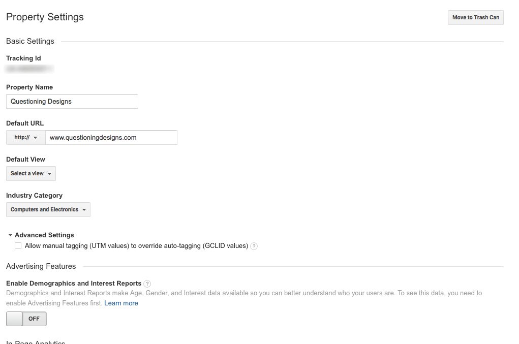 Google Analytics Edit Mode Always On