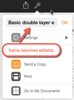 iCloud Page Edit Field