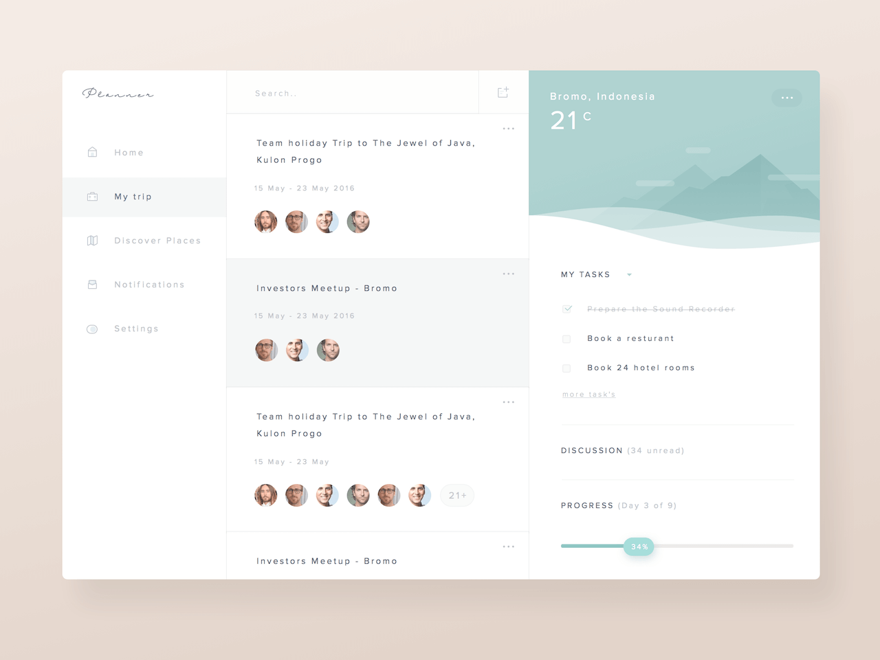 Planner Dashboard Concept